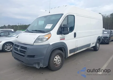 2018 Ram Promaster 2500 High Roof 159 Wb из США, поврежденный, VIN 3C6TRVDG9JE129426